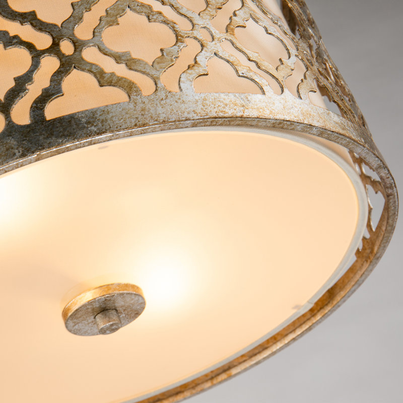 Plafonnier encastré cylindrique unique à 2 lumières de 16 po Jaxon