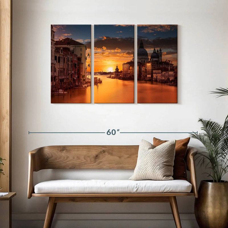 Rorry Venice Waters, 28" H x 45" W