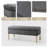 Baily 46.5'' W Modern Velvet Storage Bench-1125442346