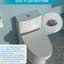 Toilette allongée en céramique avec chasse d'eau silencieuse et siège confortable au design ergonomique