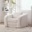 Canapé-lit pliable convertible - Chenille - Ivoire-1524593656