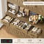 Garde-manger Frostia H 70,9 po avec station de charge, garde-manger de style campagnard l 55,1 po avec tablette à micro-ondes et tablettes réglables-1545646856