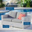 Canapé modulaire d'extérieur en osier de 63 po de largeur avec coussins Convene-1737778800