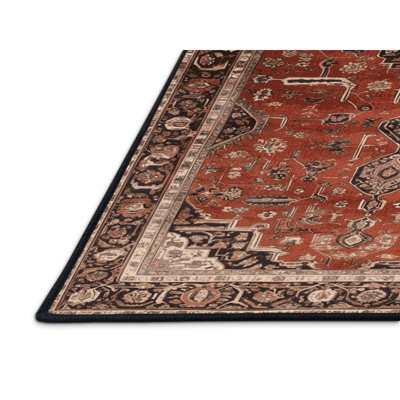 Tapis brun lavable à la machine