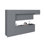 Ensemble d'armoires de cuisine en panneau de fibres à densité moyenne (MDF) H 96 po x l 180 po x P 107 po FK-Serene