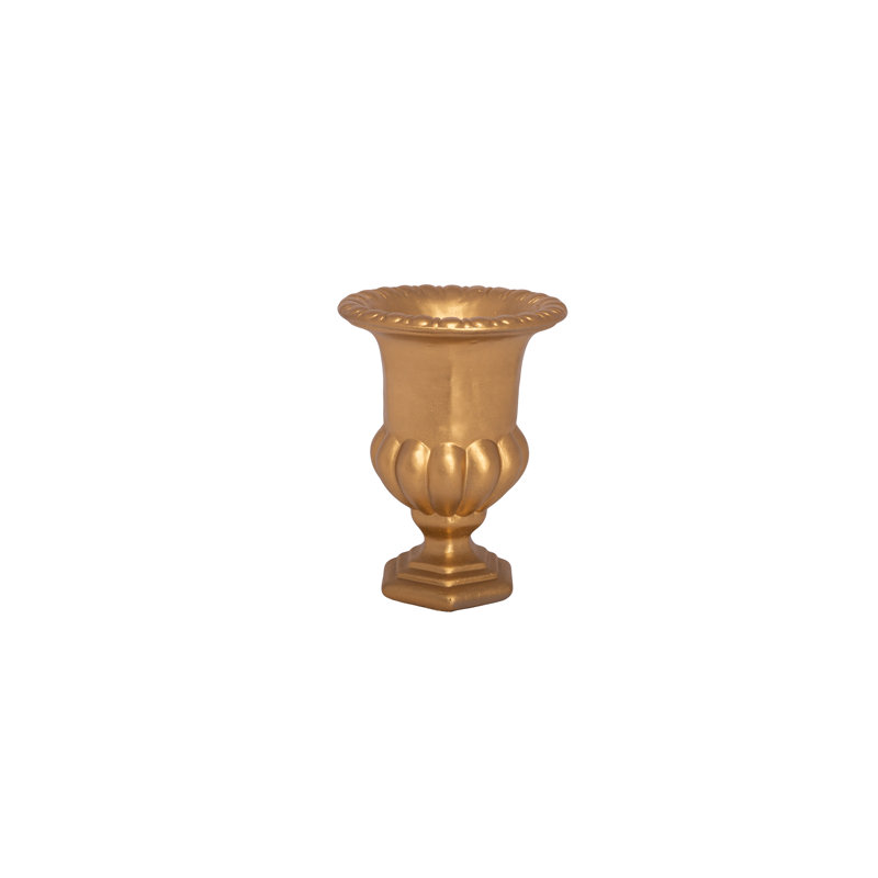 Terracotta Urn Classic Design Gold Finish