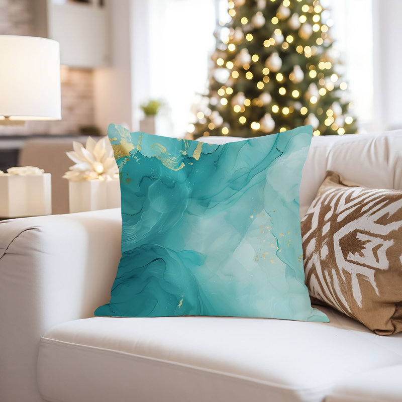 Abstract Geode IV Modern Throw Pillow Cover, 18x18