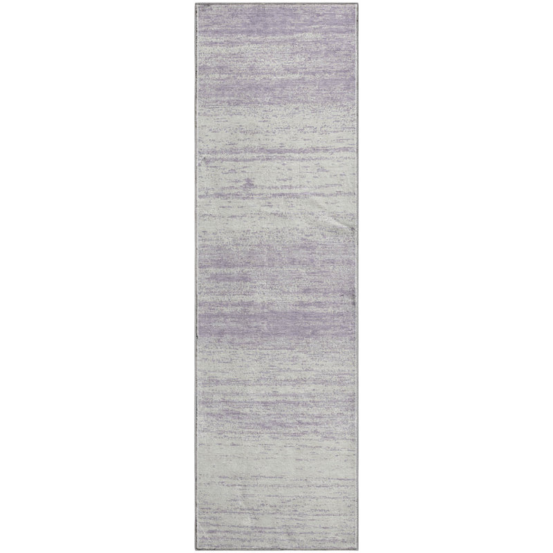 Premium Machine Washable Prisco Lavender Rug, Runner 2'3" x 7'6"