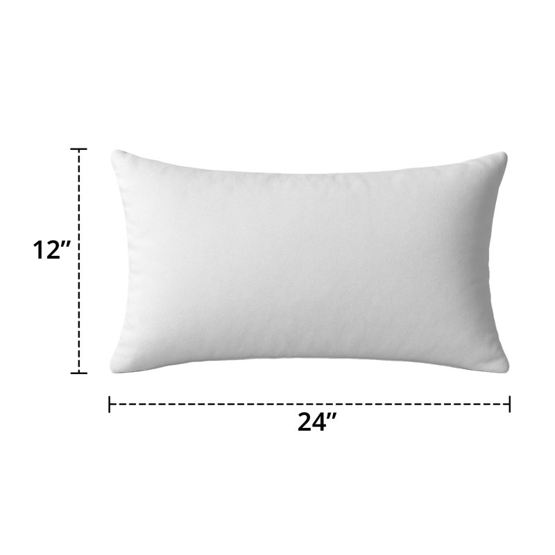Ensemble de 4 coussins décoratifs Sunbrella, coussins décoratifs rectangulaires pour l'extérieur 12 po x 24 po
