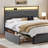 Antioch Upholstered Bed Frame with 2 Storage Drawers, Modern Platform Bed with Charging Station & LED Light, No Spring Box Needed-1252420686-1242796909