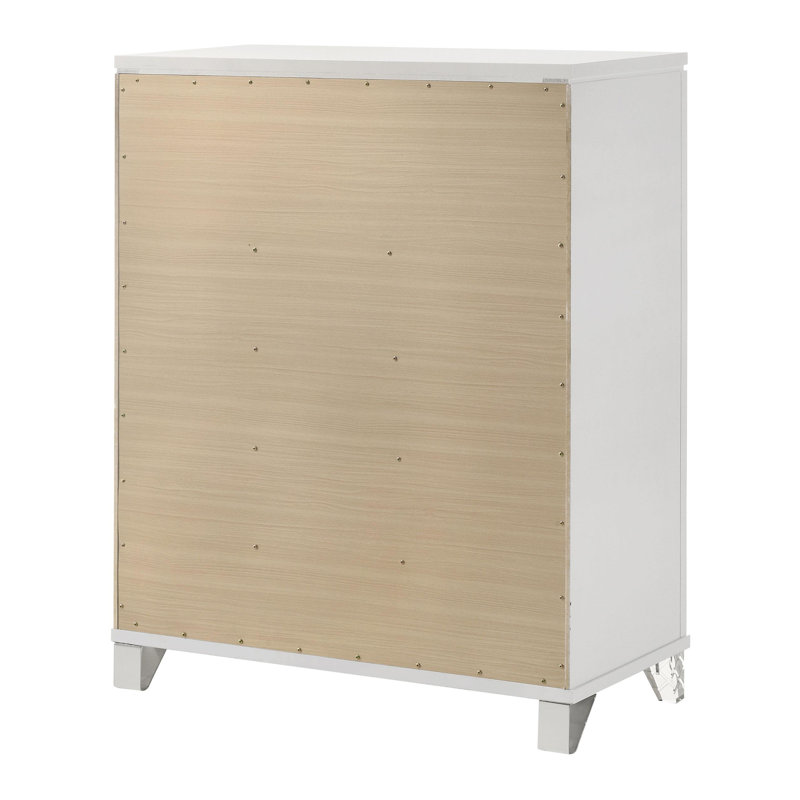Commode 5 tiroirs pour chambre blanche