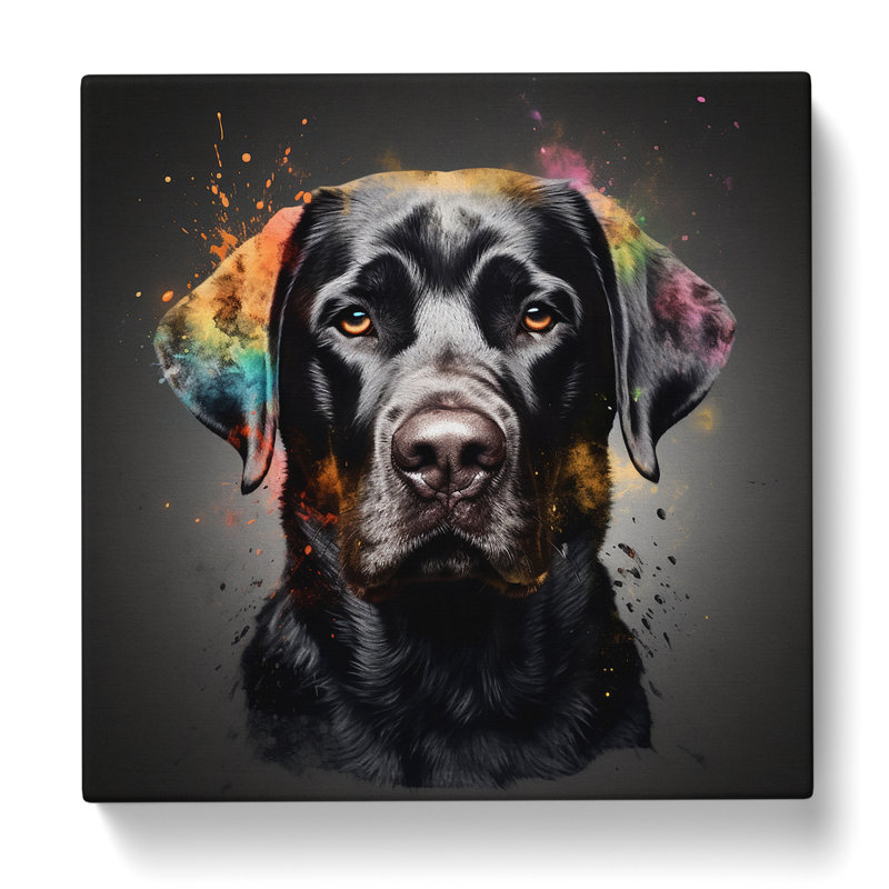 Labrador Retriever Conceptual Art No.1 - Print, 35cm H x 35cm W x 3cm D