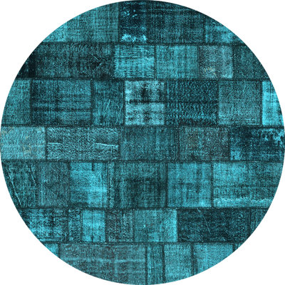 Tapis bleu Patchwork