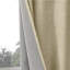 （4 pièces） Ensemble de 4 panneaux de rideaux occultant en toile de jute 100% polyester pour chambre à coucher avec œillets en métal-1382834680-1382834685