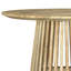Table basse ronde avec base sculpturale Diana Mango, parfaite pour les espaces de vie modernes et écologiques