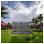 Trampoline rond de 12 pieds avec coussin de sécurité à double face, structure en acier et 70 ressorts pour jouer à l'extérieur