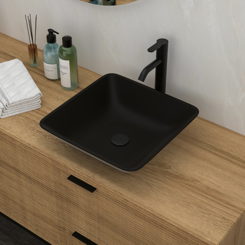 Récipient en verre trempé pour salle de bain Modern