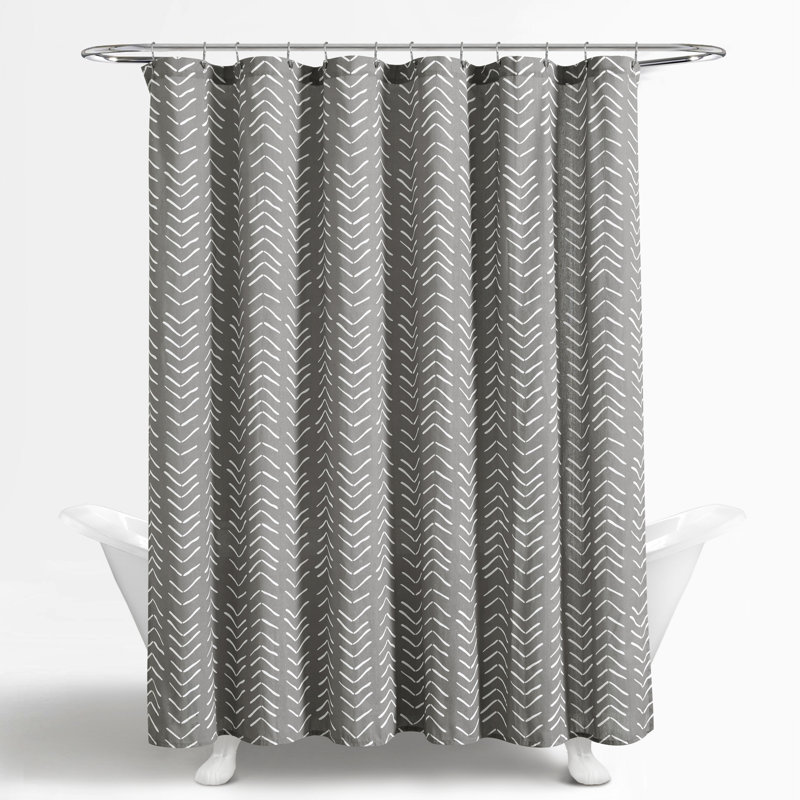 Rideau de douche Basse, Gris foncé