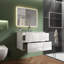 Meuble-lavabo simple 30 po avec trop-plein en céramique avec trop-plein Derrance, pré-assemblé-2075475027-2025746527
