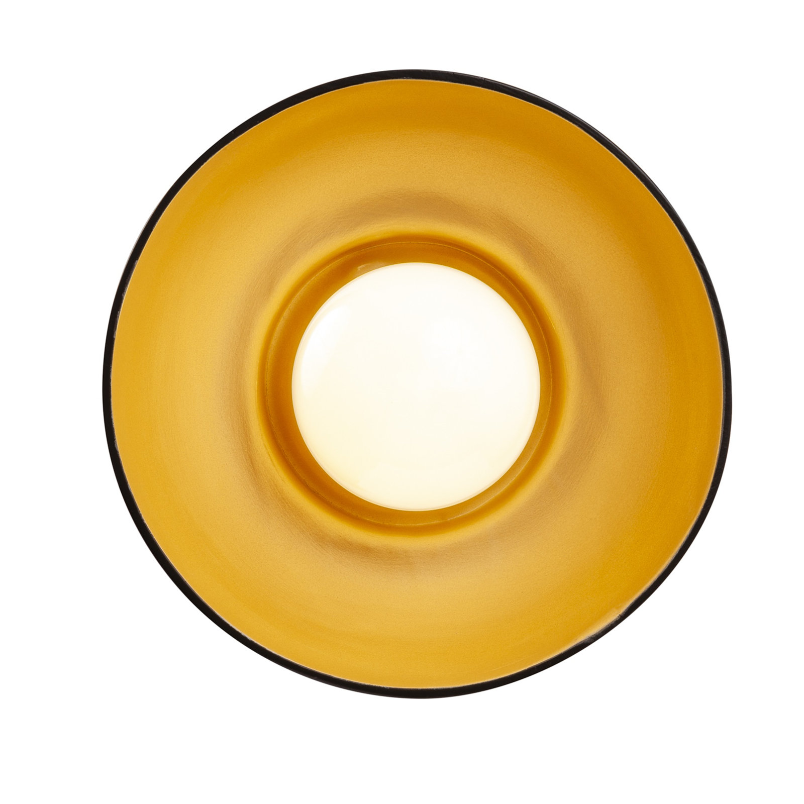 Rana Single Light Dimmable Ceramic Sconce, Carbon Matte Black/Champagne Gold