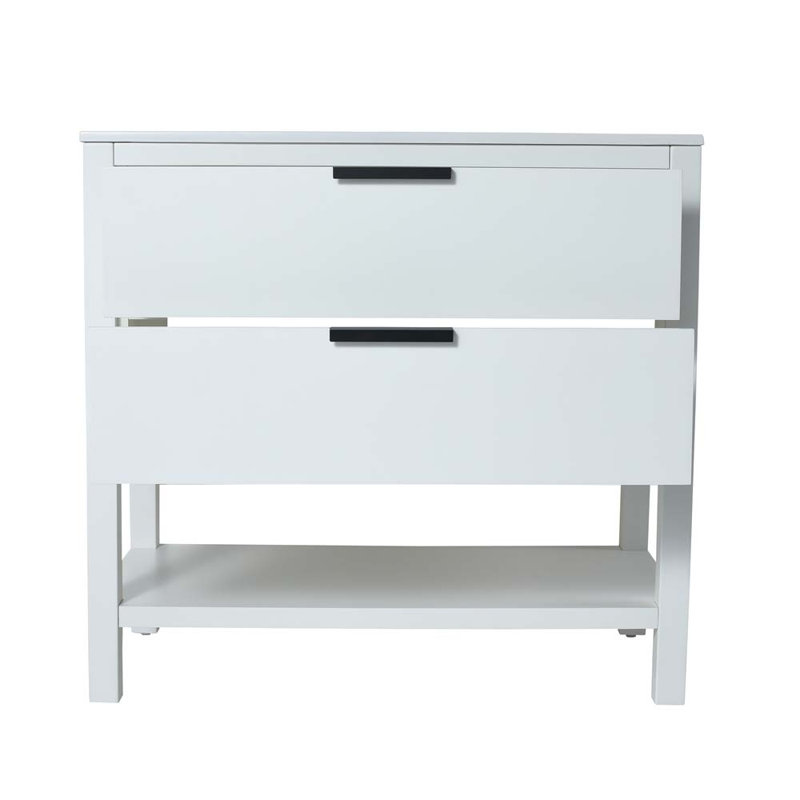Meuble-lavabo avec plateau Jamicka, Blanc