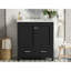 Meuble-lavabo de 30 po avec lavabo simple, meuble-lavabo encastré, armoire de rangement avec 2 portes et un tiroir, fermeture en douceur, rangement multifonctionnel, structure en bois massif-1690754318-1690754417
