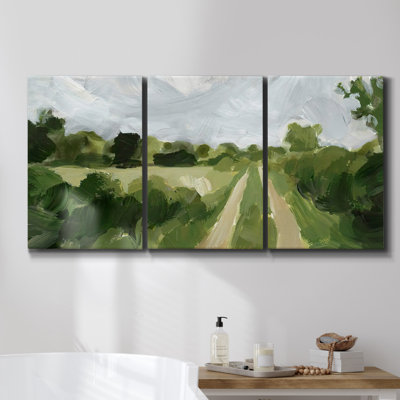" Gardens By Monet " 3 - Pieces