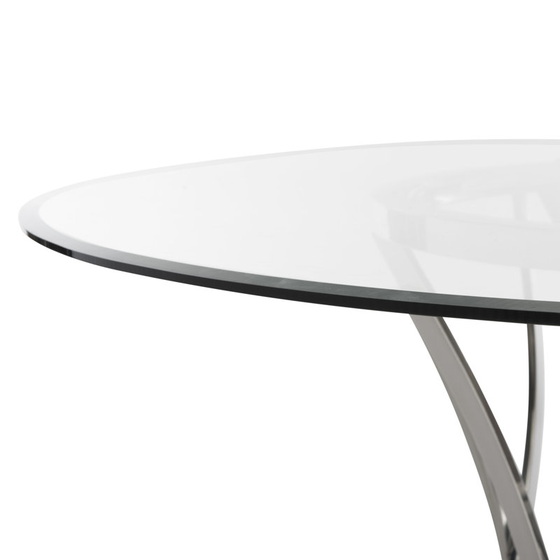 Yuko Round Glass Dining Table