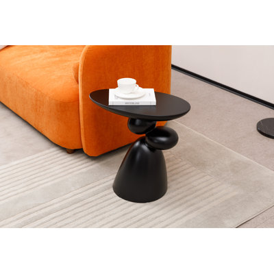 Lucky Stone End Table, Fiberglass Side Table, Modern Minimalist Corner Table, Coffee Table With Decoration,  Home Decor For Living Room, Bedroom, Guestroom
