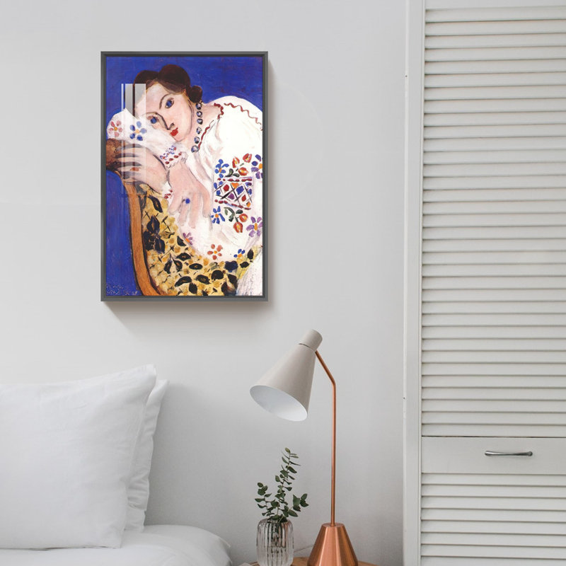 " Matisse Artwork " by Henri Matisse, Black Framed, 12'' W x 16'' H x 1.3" D