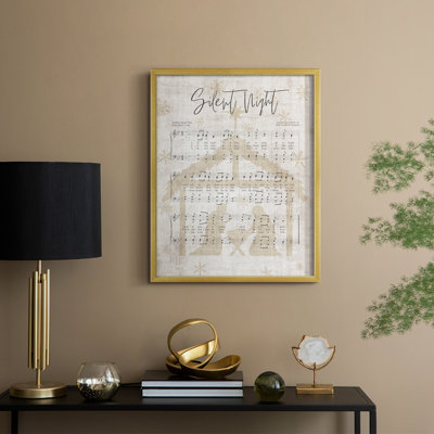 «Silent Night Song», reproduction d'art encadrée