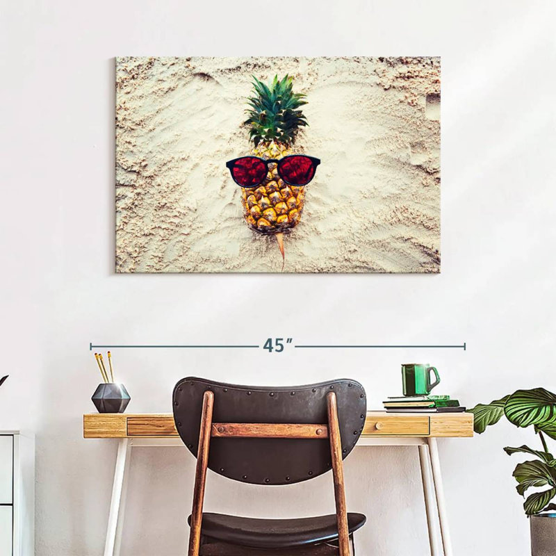 Yarlin Cool Sandy Pineapple, 26" H x 39" W