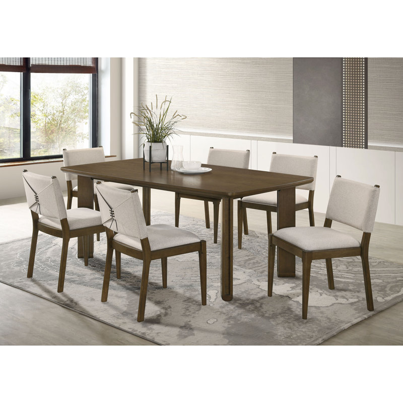 Ensemble de table de salle à manger rectangulaire 7 pièces Uppingham