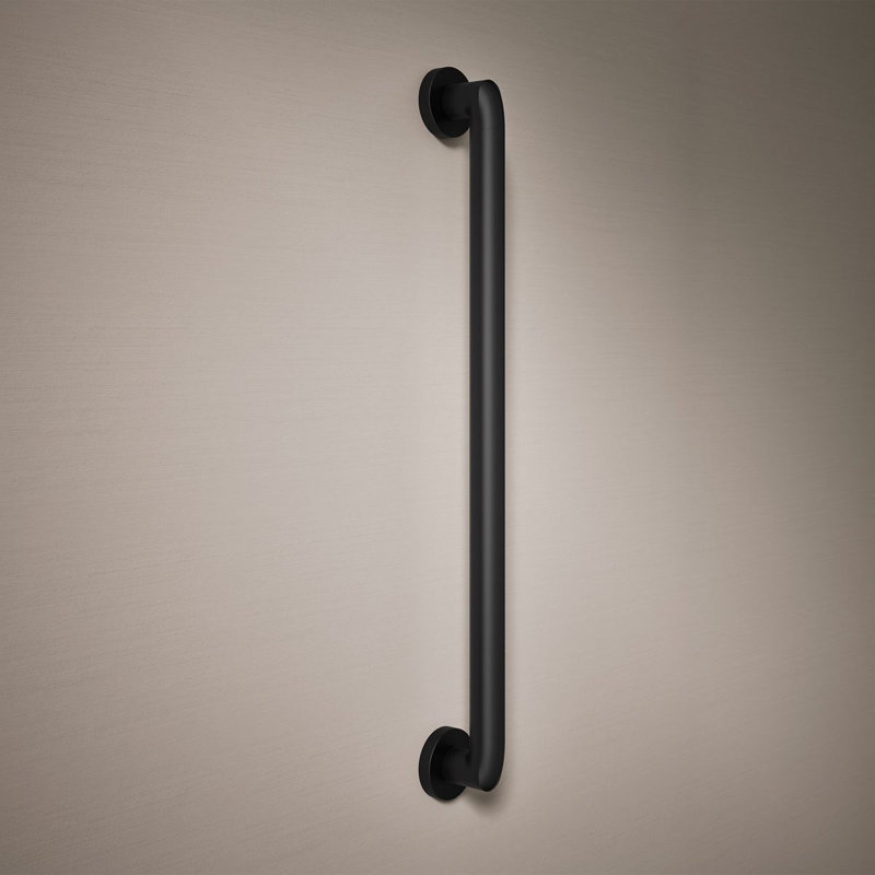 Kumin Grab Bar, Matte Black, 24" W
