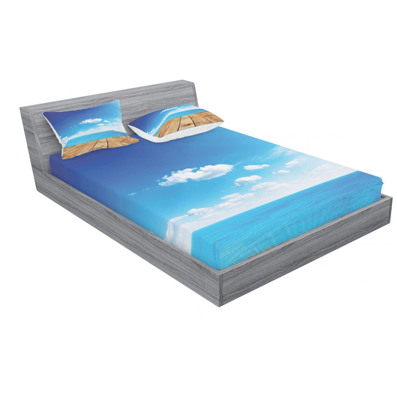 Microfiber Sheet Set, Queen Sheet Set + Fitted Sheet + 2 Pillowcases