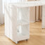 Bureau extensible 3-en-1 avec rangement, roulettes et plateau blanc pour petits espaces-136069849