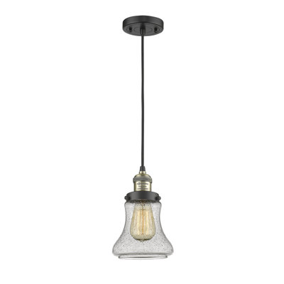 Luminaire suspendu en forme de cloche à 1 lumière Edda