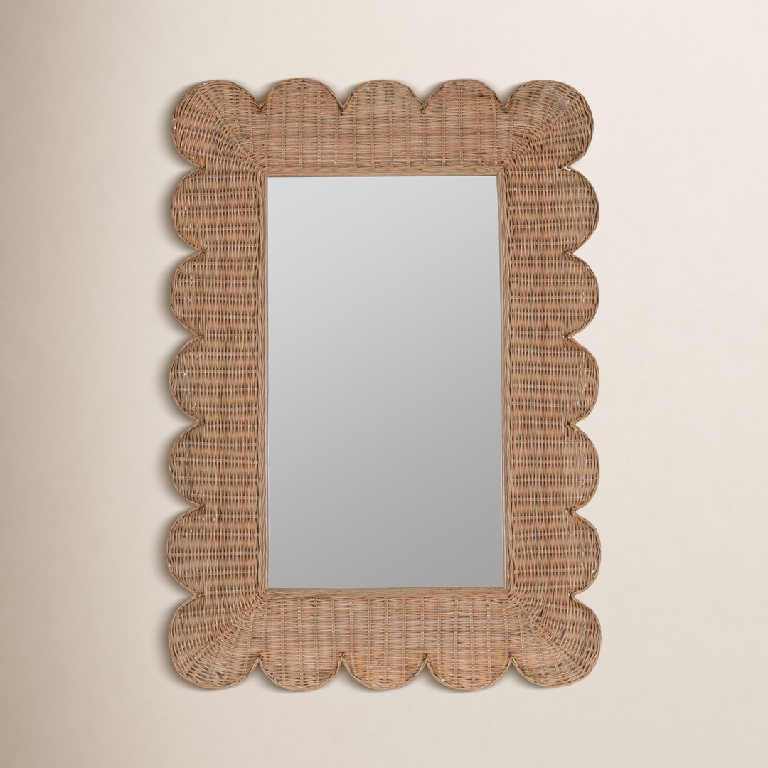 Rattan Scalloped Mirror Birch Lane™