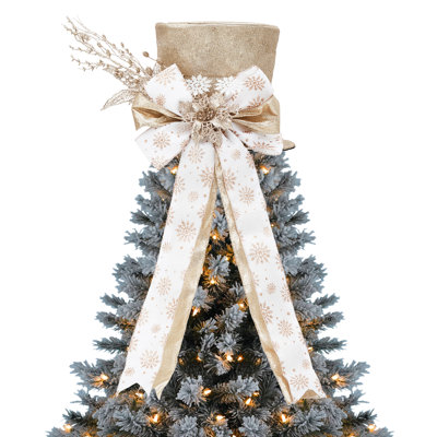 Nœud d'arbre de Noël scintillant scintillant