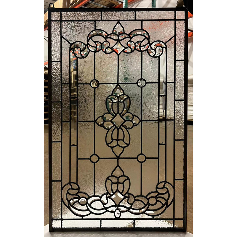 Panneau de vitrail en verre coloré