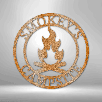 Monogramme de feu de camp personnalisé