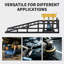 Rampes hydrauliques de voiture extra-plates (lot de 2), capacité de 5 tonnes, hauteur de levage de 25 à 41 cm, pour garage résidentiel, noir et jaune