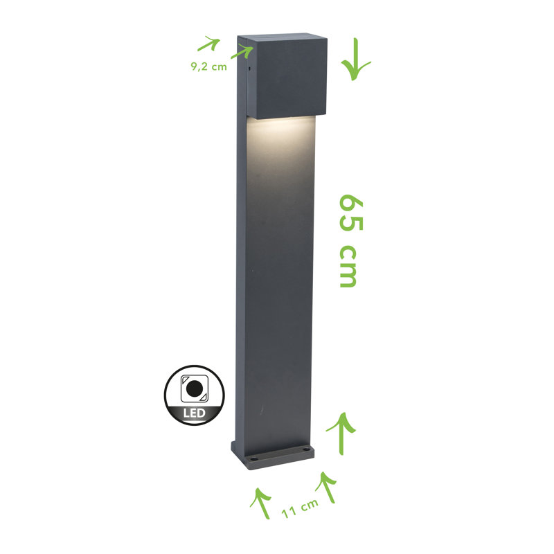 Somonauk Pier Mount Base, Anthracite