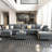 Tremee U-shaped Modular Sectional Sofa with Chaise-1479947104