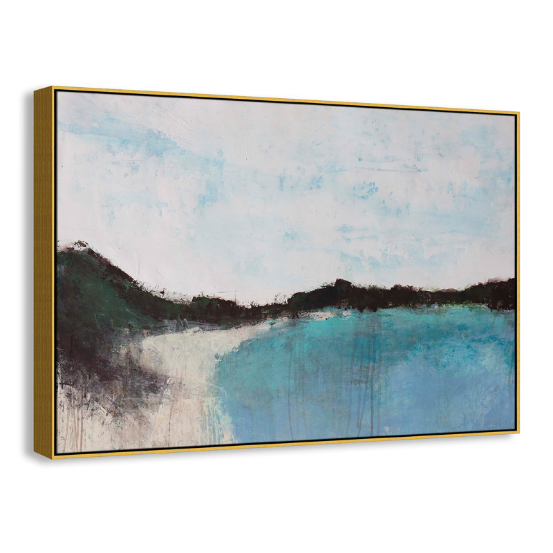 «Mountainside Lakeview III» par Filippo Ioco, reproduction sur toile flottante, H 41,5 po x l 61,5 po x P 2 po