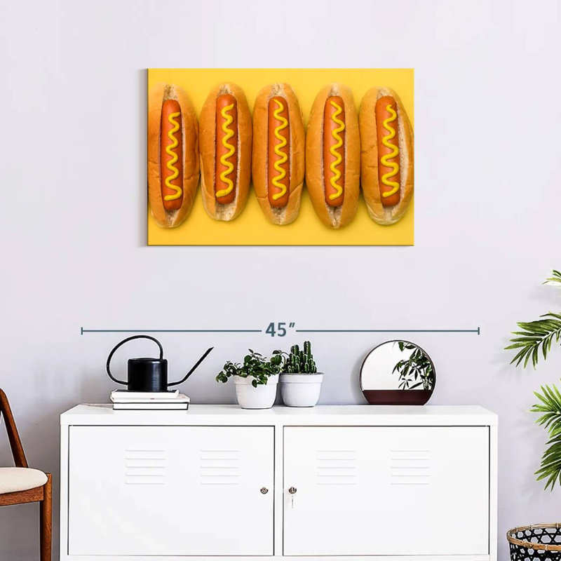 Yarlin Hot Dogs, 20" H x 30" W
