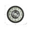 Horloge, 30 po, mécanisme d'engrenage, grande horloge murale, brun, transitionnel