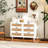 Rattan Storage Cabinet With LED Lights And Power Outlet-111654631