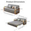 Fauteuil convertible en tissu d'ameublement Cartlez-175179124