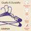Cintres de qualité supérieure - Conception mince et compacte, plastique léger et durable avec rainures d'épaule intelligentes, utilisation polyvalente pour organiser la lessive, les manteaux et les vêtements-1382394645-1382394640